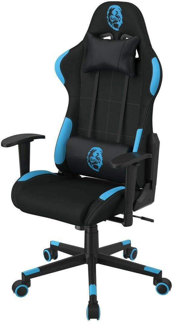 Livarno Gamingstuhl im Racing-Design schwarz/blau Gamingstühle