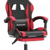 vidaXL Gaming-Stuhl mit Fußstütze und Massagefunktion Kunstleder (349579-349590)schwarz/rot (349580) vidaXL Gaming-Stuhl mit Fußstütze und Massagefunktion Kunstleder (349579-349590)