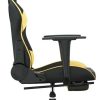 vidaXL Gaming-Stuhl mit Fußstütze Kunstleder (3143764-3143774)schwarz/gold (3143766) vidaXL Gaming-Stuhl mit Fußstütze Kunstleder (3143764-3143774)